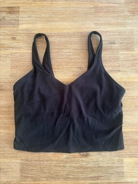 lululemon athletica Black Cropped Tank Top